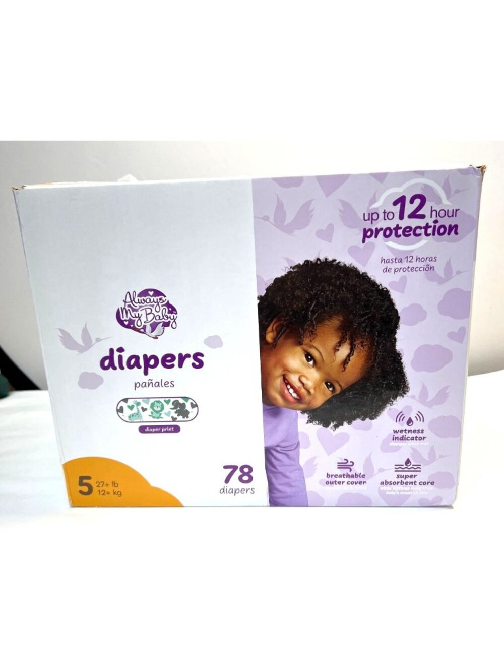 Always My Baby Diapers Size 5 - 78 Pack With Up To 12 Hour Protection